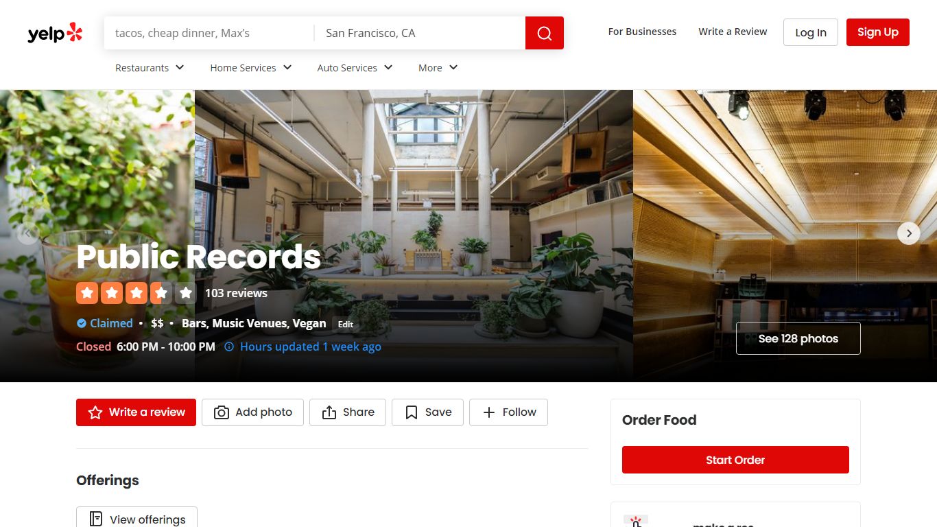 PUBLIC RECORDS - Yelp